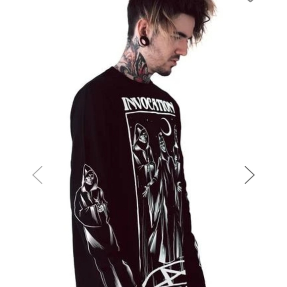 NWT!🕷 Killstar - Invocation Long-Sleeve Top Black - Picture 3 of 5